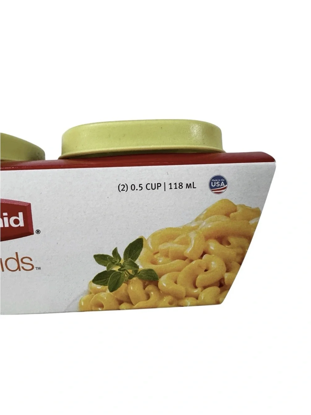 NEW 2 Pack RUBBERMAID Easy Find Lids Food Storage Containers 0.5 Cup Green